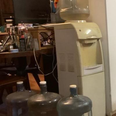 GE Water Dispenser Hot And Cold + Water Jugs