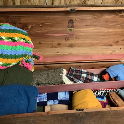 Lane Cedar Chest With Contents