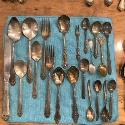 Holmes & Edwards, William Rogers Celluloid Plated Silver & Misc Flatware Collectibles 