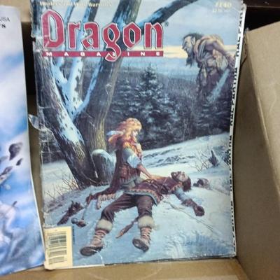 6 Vintage Dragon Magazines Fantasy Dungeons And Dragons 1980s-1990s