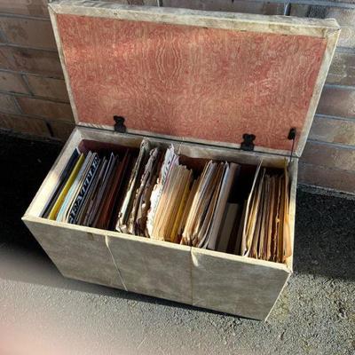 Mid Century Ottoman Full of Seattle Opera Mag & Sheet Music