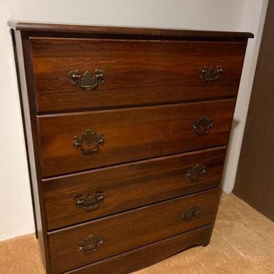 Four Drawer Wood Dresser (SEE PICTURES)
