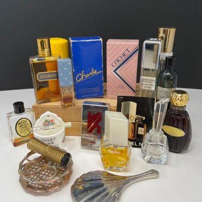 Vintage Perfume Bottles - Aramis, Charlie, Prada, Chanel