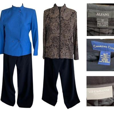 Vintage Korean & Alex Women's Jackets & Black Slacks