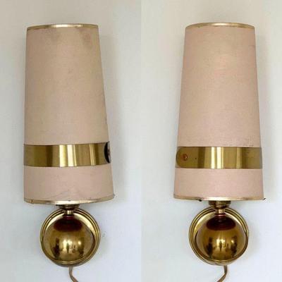 Pair MCM Wall Sconces