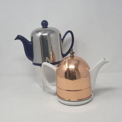 Vintage Ceramic Teapots with Insulators