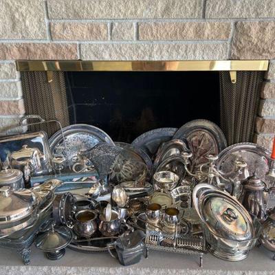 Loads of Silverplate Tableware