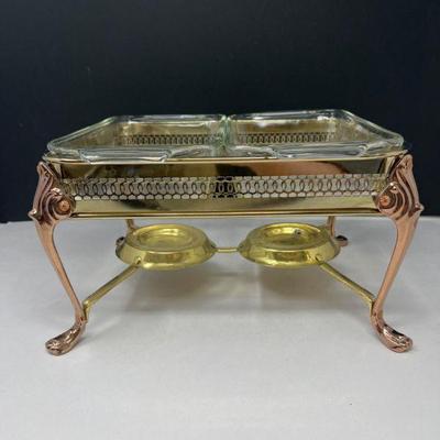 Gold Toned Servers & Silver Carafe