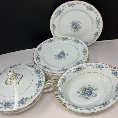 1948 Violette by Noritake Dinner Plates and MORE