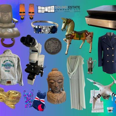 Pacific Northwest Ensemble in Seattle: Jewelry, Artwork, Textiles, Electronics, MCM, Antique