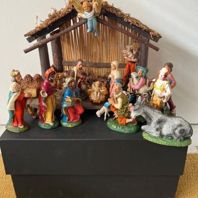 1940-50s Italian Nativity Set