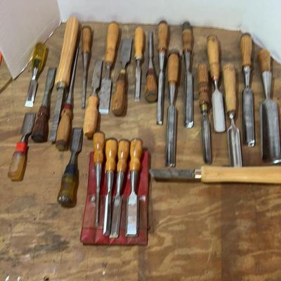 Lot Of Wood Chisels