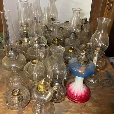 Lot Of Kerosene Lamps