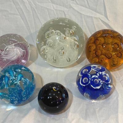Art Glass Paperweights By Lindberg Studios And DR