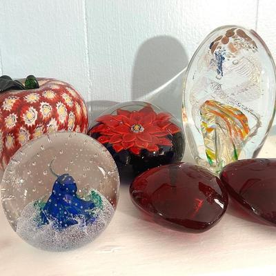 Art Glass Paperweights - Caithness & Tom St. Clair