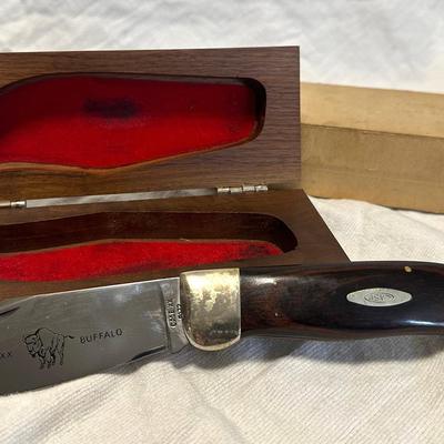 Case XX (1965-80) Buffalo Knife w/ Wood Box