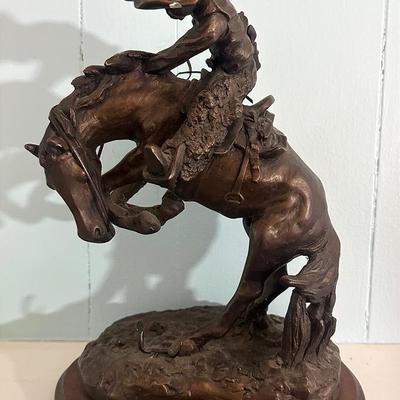Frederic Remington Resin Sculpture “Rattlesnake”