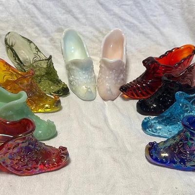 10 Fenton 6” Glass Shoes