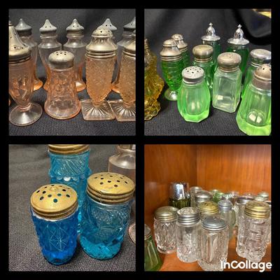 Vintage Depression Glass Salt & Pepper Shakers