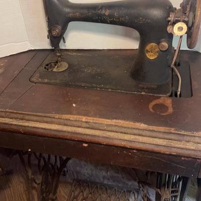 Singer Treadle Sewing  & Cabinet