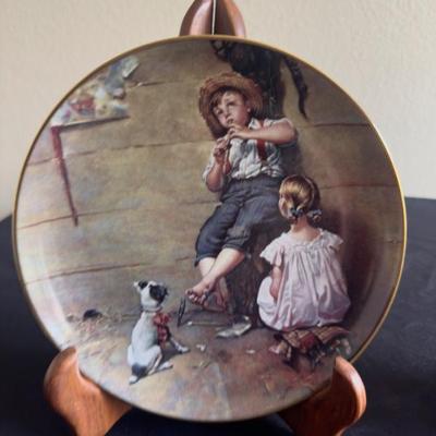 1980 NORMAN ROCKWELL PLATE  "MUSIC MASTER"