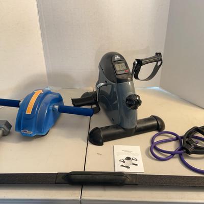 Evoland Mini Bike Exerciser, AB Slide, Body Blade & Hand Weights