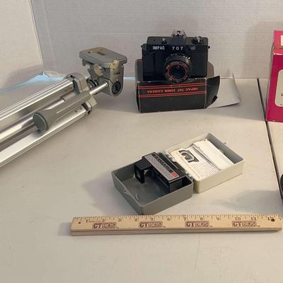 Vintage;  Impac Camera, Tripod & Kali-Copiers