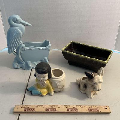 Vintage 1950’s planters - Haeger, Joan Lea, Occupied Japan