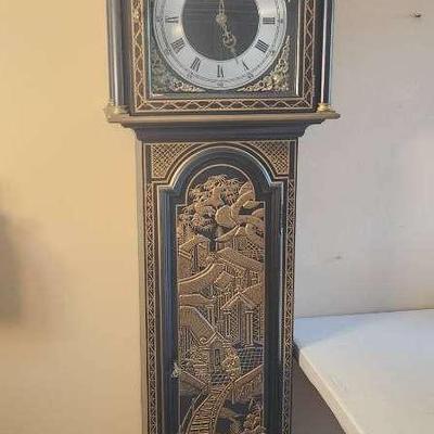 Vintage Colonial of Zeeland Asian Chinoiserie Grandfather Clock - 20x11x85"