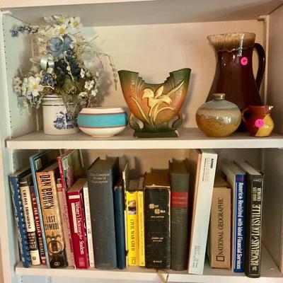 Books, pottery