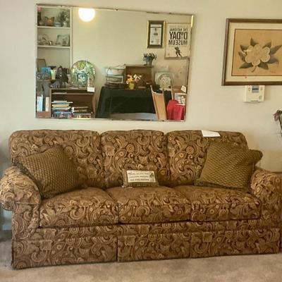 Sofa, large mirror