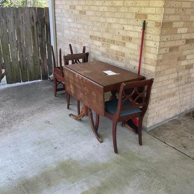 Table and chairs