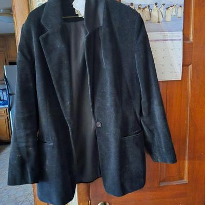 black velvet coat