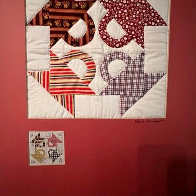 Signed quilt decor