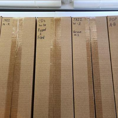 These boxes are full of CD's (pic to match each set of boxes will follow directly with the picture) Approx 2500 CDs. We are selling...