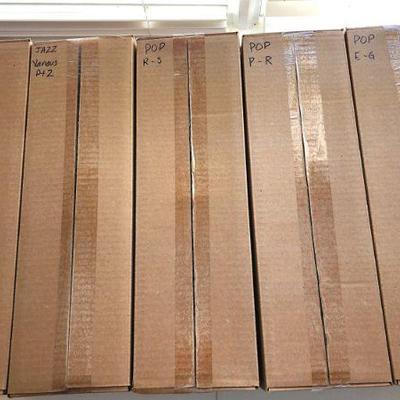 These boxes are full of CD's (pic to match each set of boxes will follow directly with the picture) Approx 2500 CDs. We are selling...
