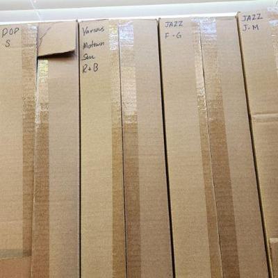 These boxes are full of CD's (pic to match each set of boxes will follow directly with the picture) Approx 2500 CDs. We are selling...