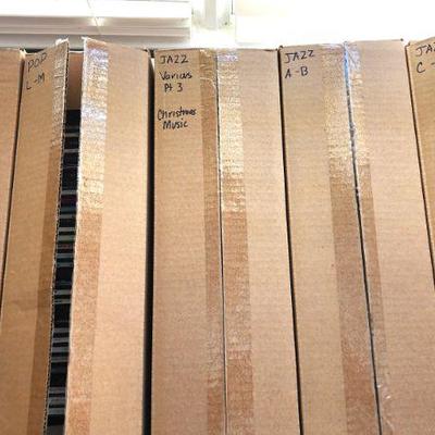 These boxes are full of CD's (pic to match each set of boxes will follow directly with the picture) Approx 2500 CDs. We are selling...