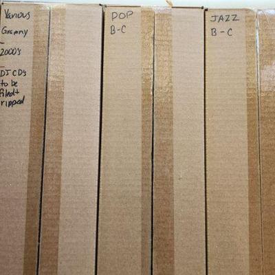 These boxes are full of CD's (pic to match each set of boxes will follow directly with the picture) Approx 2500 CDs. We are selling...