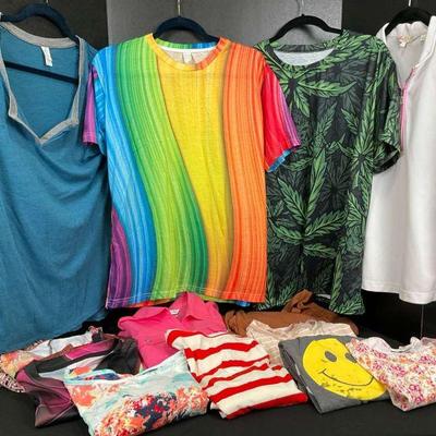 Mystery lot 7 colorful women's tops and tees