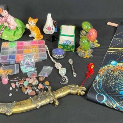 Mystical and eclectic collection with small collectible dagger