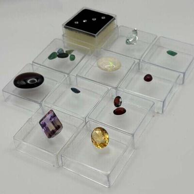 Assorted loose gemstones collection