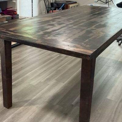 Wooden dining table