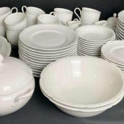 H co. heinrick germany white ceramic dinnerware set
