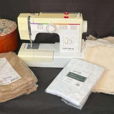Sewing machine and craft supplies