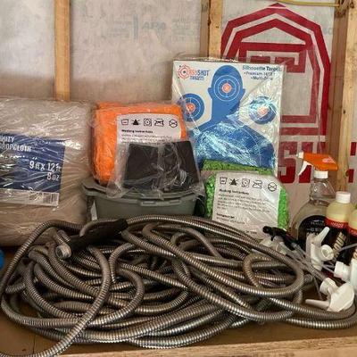 Mixed lot cleaning supplies and materials