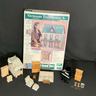 Real good toys vermont farmhouse, junior dollhouse kit and accessories