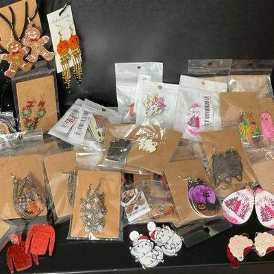 Assorted fashion earrings collection
