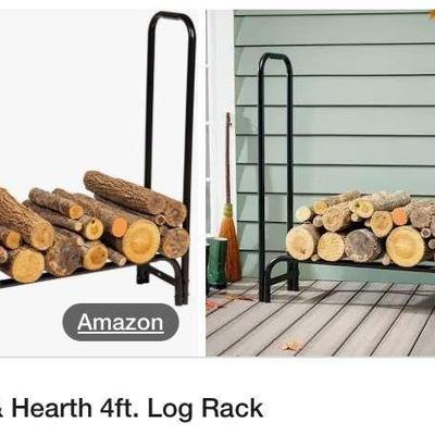Plow hearth 4ft log rack
