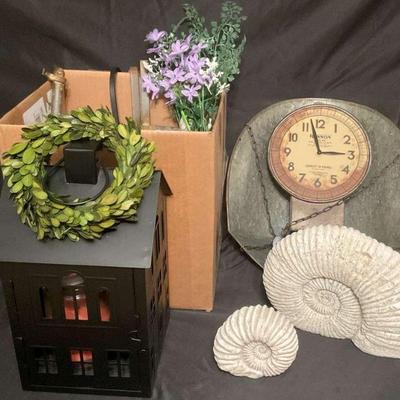 Decorative lantern scale clock, and home accents